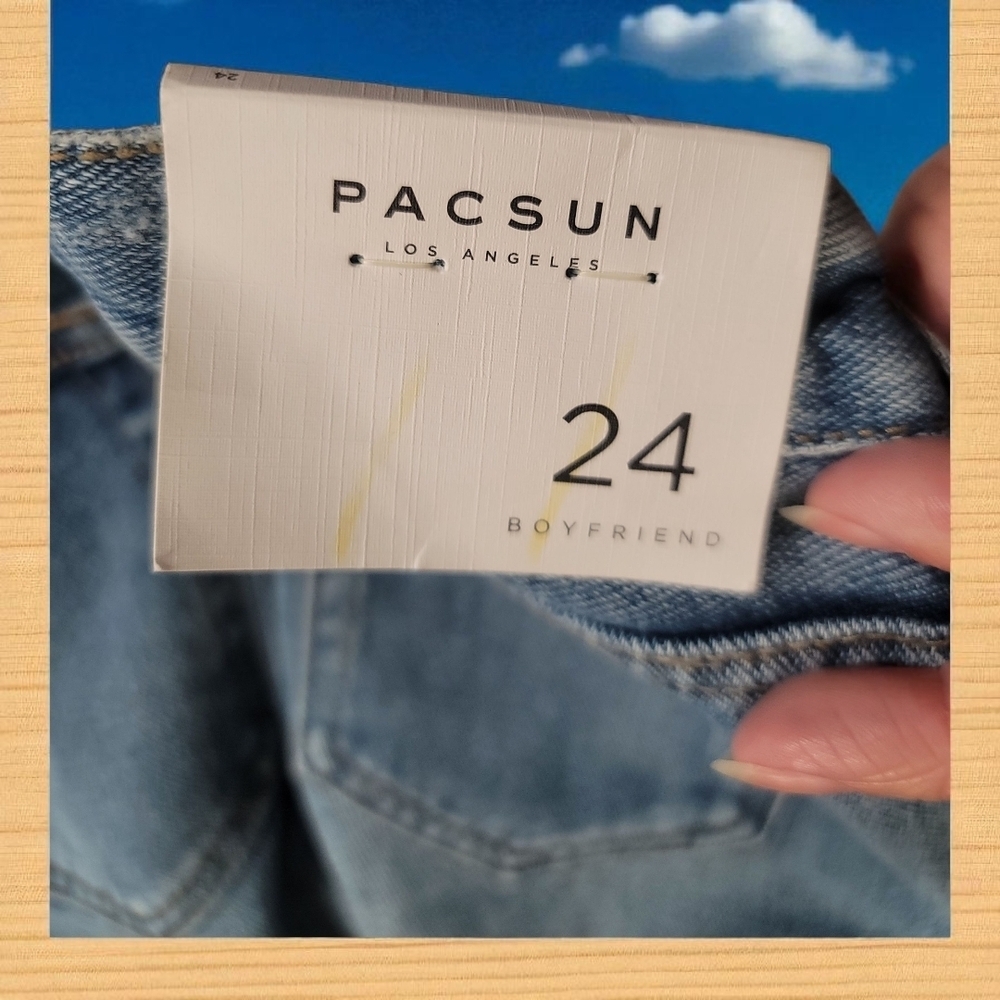 PacSun Classic Blue Denim Jeans 24" Waist - Picture 11 of 11